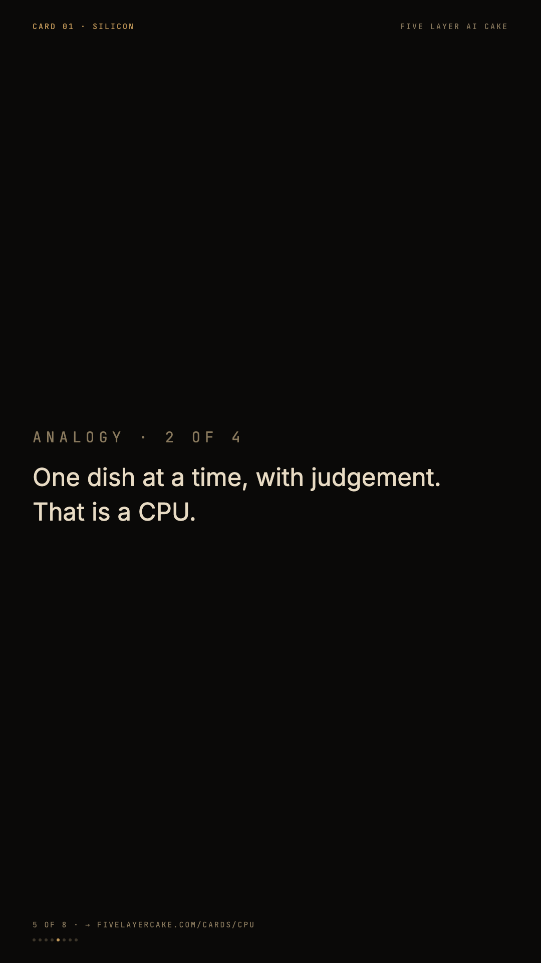 Card 01 slide 5 — analogy